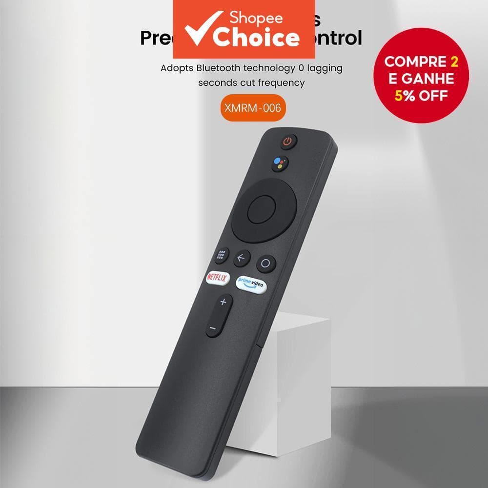 Para Xiaomi MI Box S MI TV Stick MDZ-22-AB MDZ-24-AA Caixa de TV Inteligente Controle Remoto de Voz Bluetooth