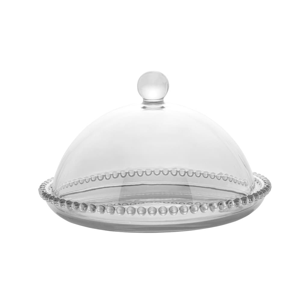 Queijeira com tampa de Cristal 20x12cm - Wolff