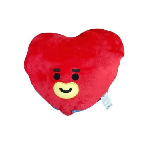 Manta Almofada Infantil Personagens Animados BT21 Vermelha Conforto Quente Macia
