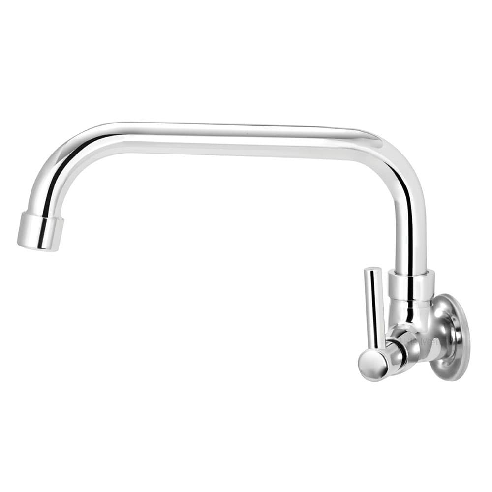 Torneira Cozinha Parede Tubo Baixo Bica Movel 1/4v Agua Quente Fria Gourmet