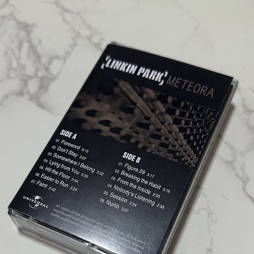 XYLDN14 Fita Linkin Park Linkin Park Band Novo fechado com letras Livro Rock