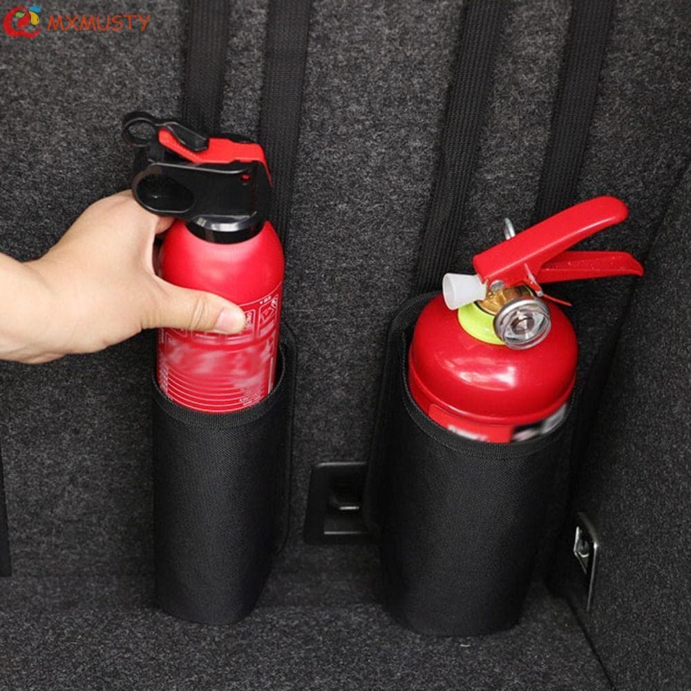 Suporte para Extintor de Incêndio MXMUSTYZA, Bolsa de Armazenamento Multifuncional para Carro, Resistente ao Desgaste 95