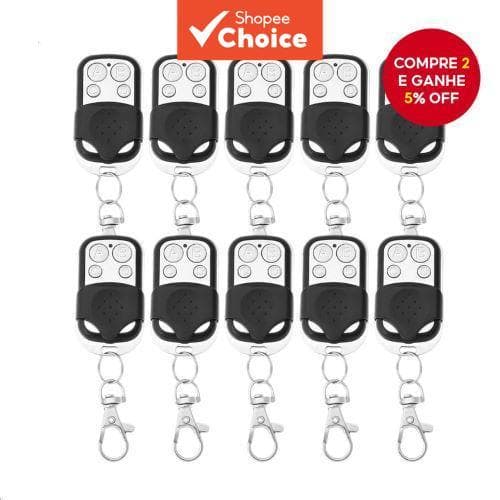 Um Kit Durável 10 Controle Automático de Portas, Expansão de Portas Abertas, Portão 433, Chave de Cópia