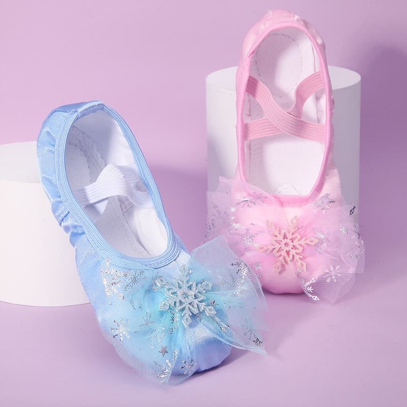 Cute Princess Dance Shoes for Children's Women Soft Sole Ballet Dance  for Girls Flat Bottom Cat Claw