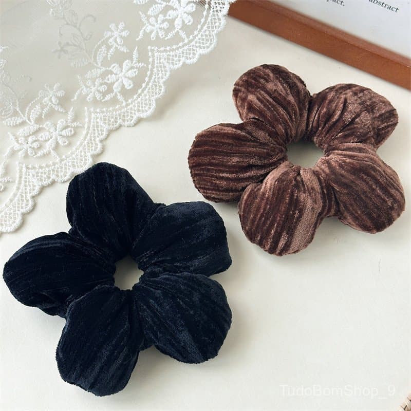 Acessórios para cabelo, elásticos de algodão, laços de cabelo florais para mulheres, elásticos da moda, faixas elásticas