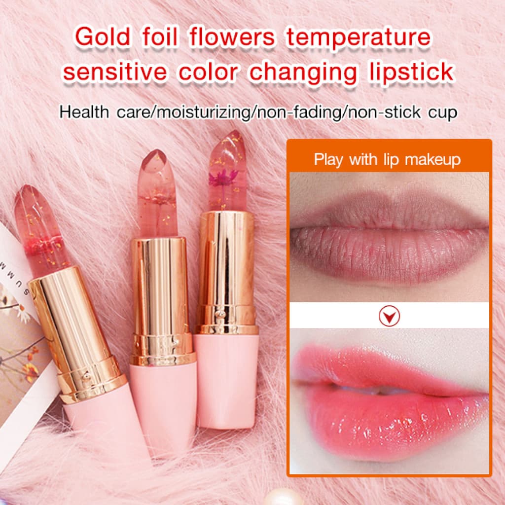 【Batom Resistente à Água】JUEL🌸REOU-Son Môi Đổi Màu Theo Nhiệt Độ/Hidratante/Labial/Mudança de Cor/Duradouro