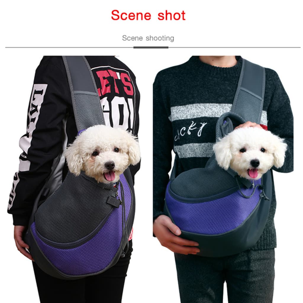 [Respirável e Seguro] Pet Bag Crossbody Shoulder Bag Breathable Mesh Bolsa/Transporte/Pet/Portátil