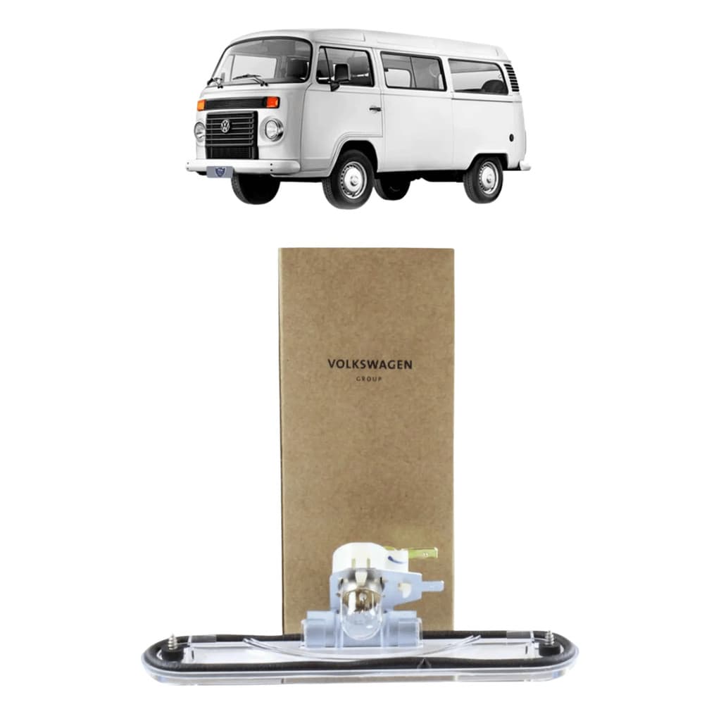 Lanterna Luz de Placa Original Volkswagen Kombi 1998 a 2010 Furgão Gasolina 2379430211