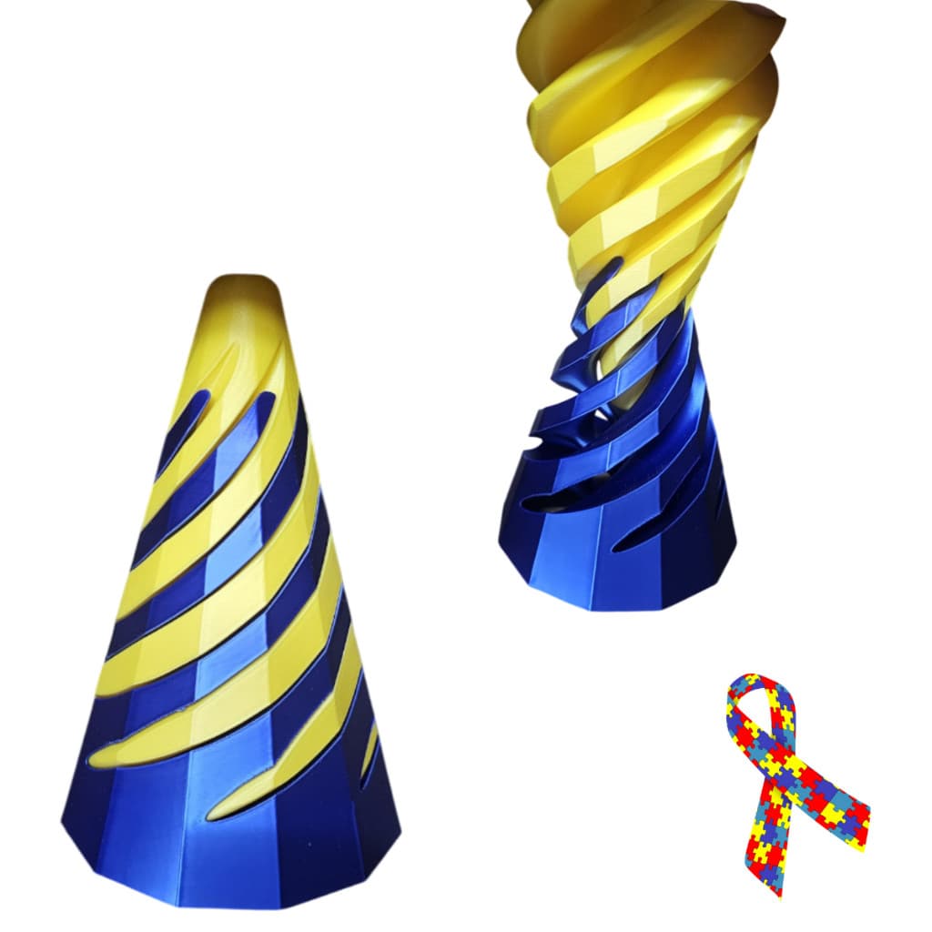 Brinquedo Espiral Sensorial 3D – Estímulo Visual e Tátil para Crianças Autistas e Neurodivergentes