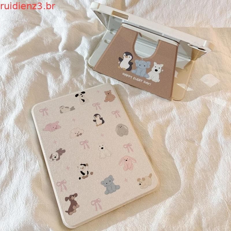 Capa protetora para Ipad ipadpro capa protetora 2024 Apple air6 Tablet saco 10 décima geração com Slot para caneta i