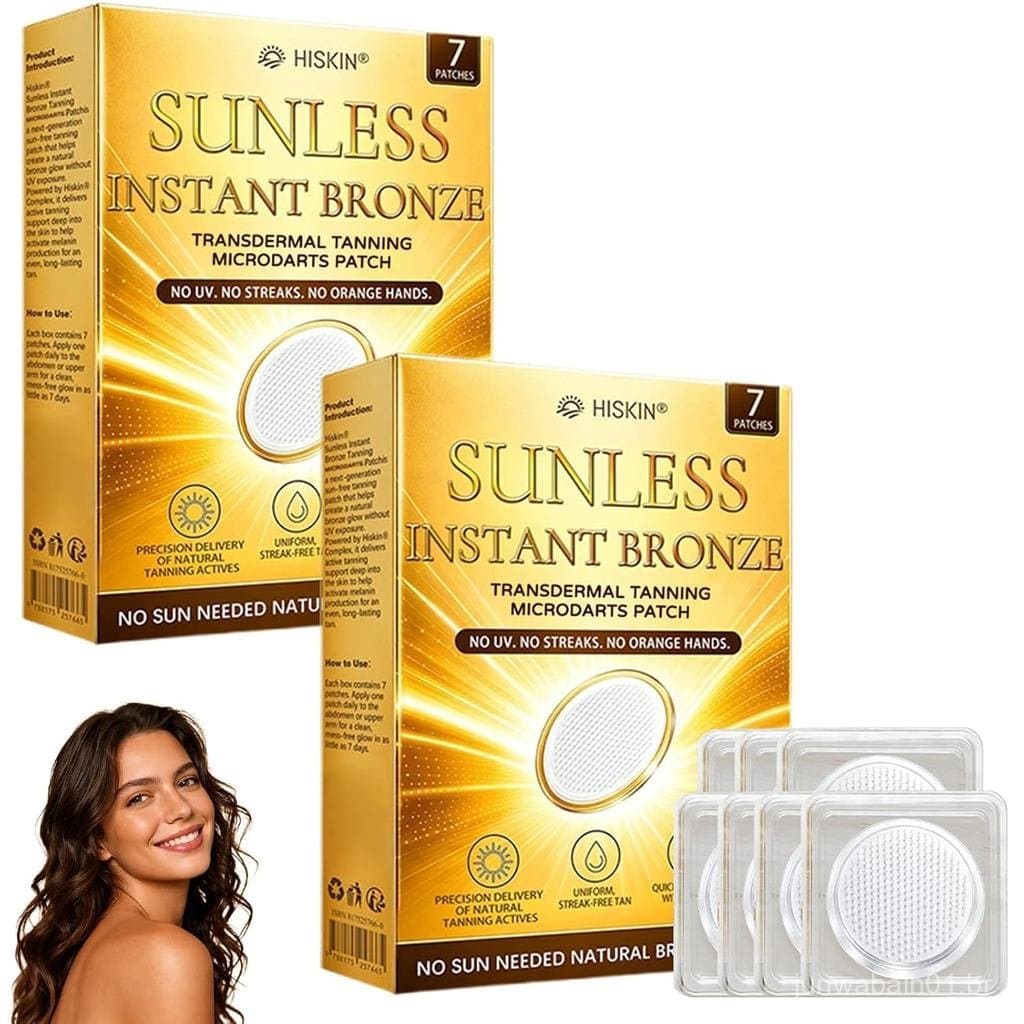 Hiskin Sunless  Glow Tanning Microdarts Patch 2026 New Professional Tanning Patches Hiskin Tanning Patch Enhances  Tan