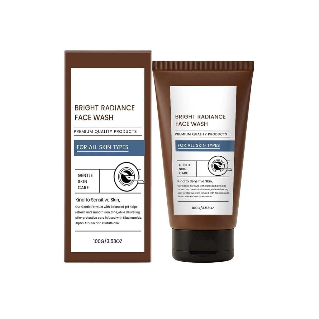Limpador Facial Iluminador para Homens |   Gel de Limpeza Facial Esfoliante Diário para Pele Opaca e Manchas Escuras |