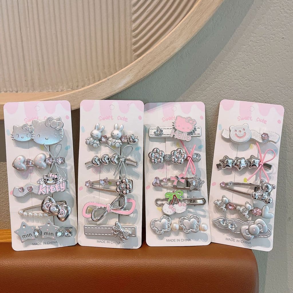 Doce gato crianças hairpin All-Match moda franja clipe lateral arco hairpin meninas acessórios de cabelo