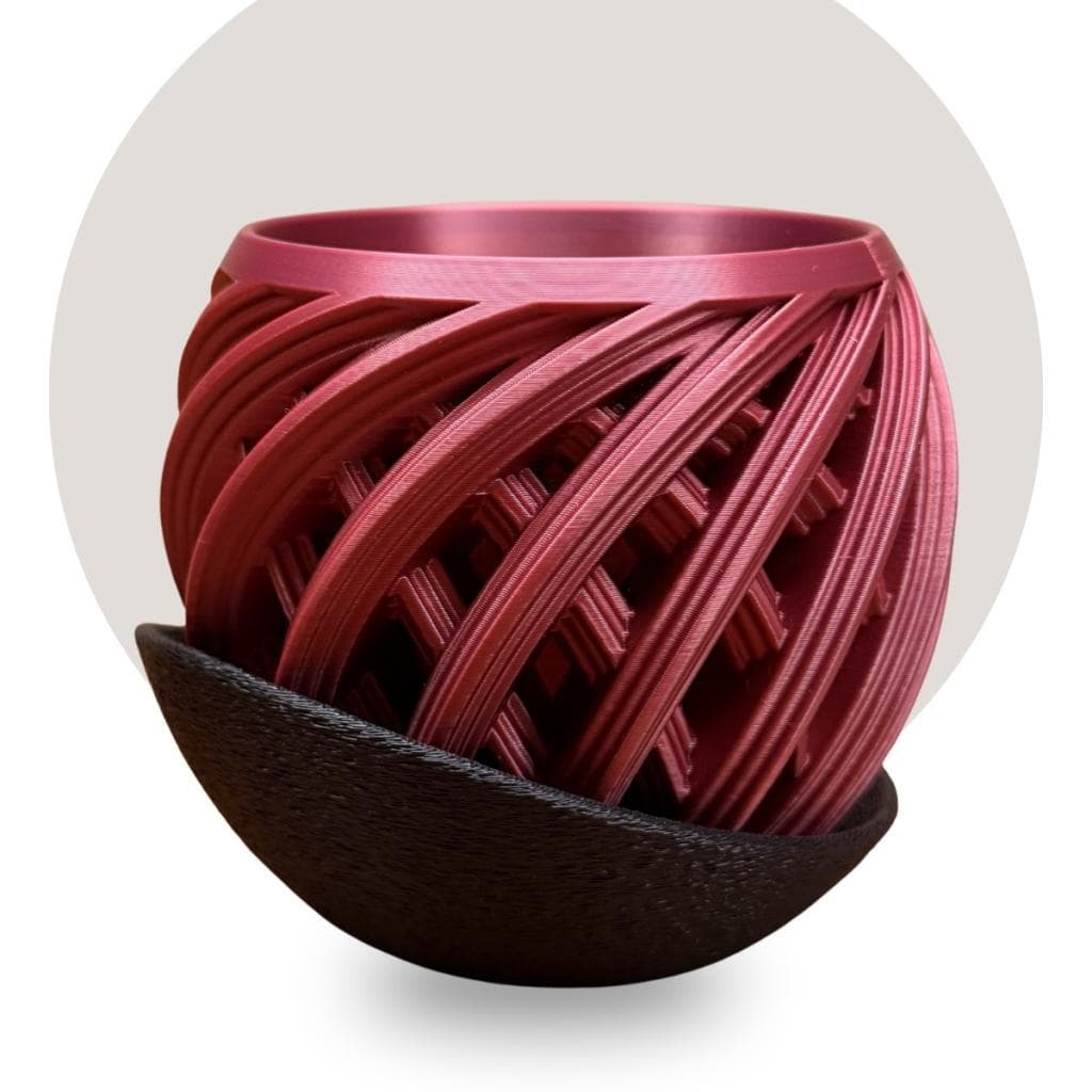 Vaso Decorativo Espiral Marsala Suculenta Cacto Vaso Interno Removível Presente Plantas Climbr