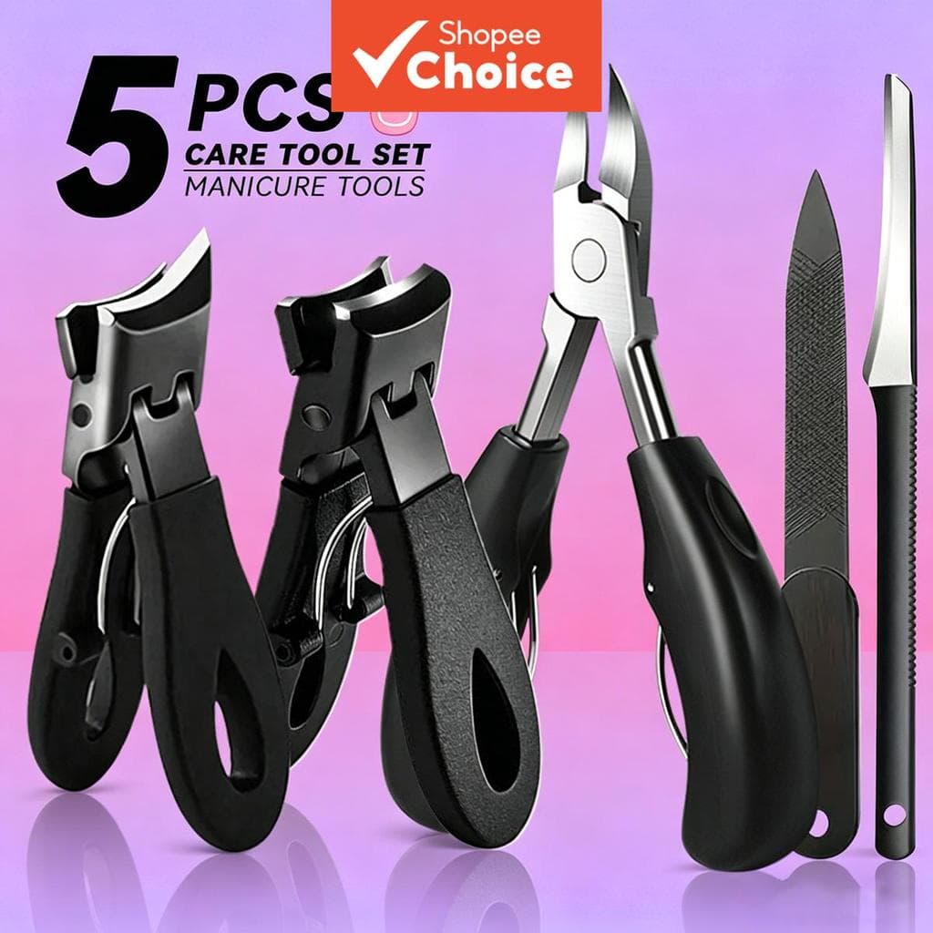 Conjunto Premium Multi-Peças para Unhas para Idosos. Com Alicates, Tesouras, Lima e Faca para Pedicure. Unhas