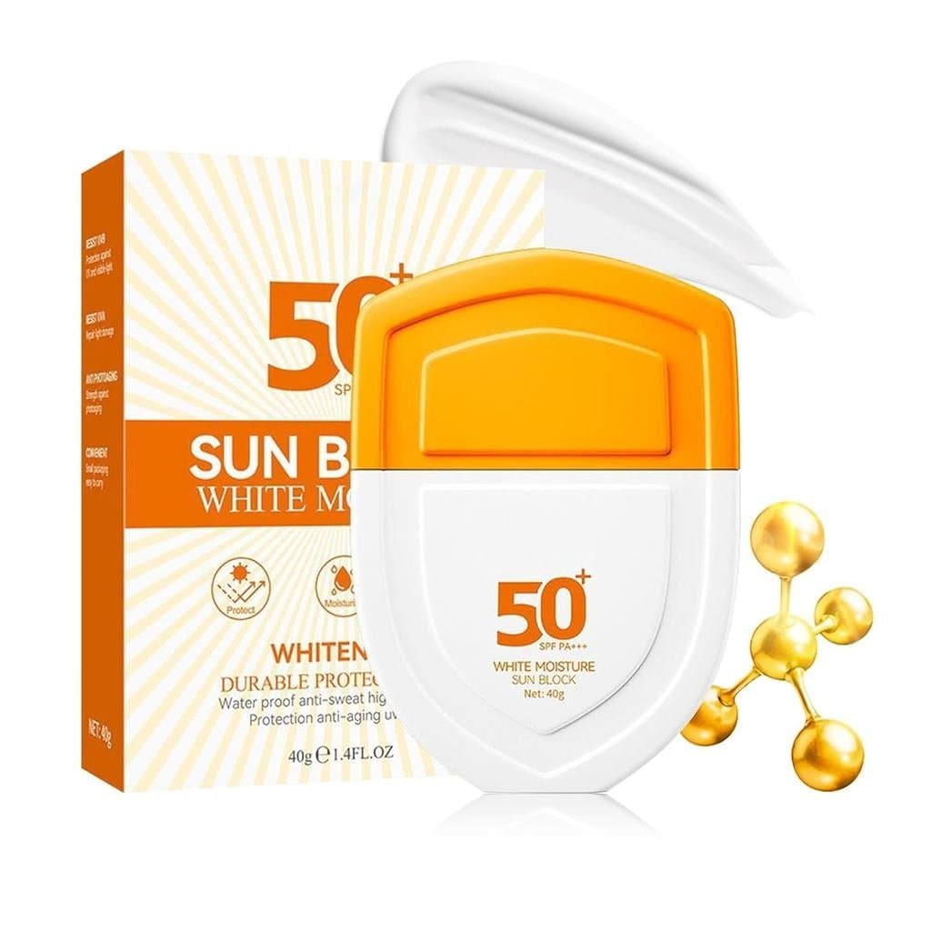 Protetor Solar Facial Portátil e Durável SPF 50+ PA+++, Protetor Solar Facial Hidratante, Hidratante Facial Tinted Refre