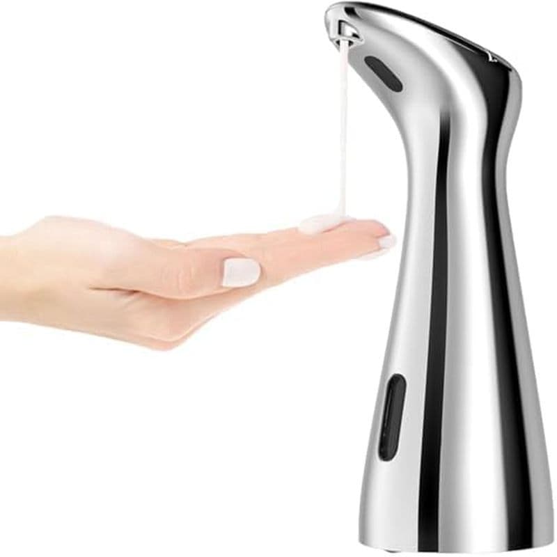Distribuidor Automático De Sabonete Sem Toque Com Classificação À Prova D'água IPX6 Para Banheiro E Bancada De Cozinha