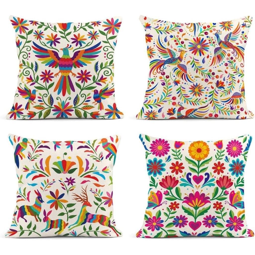 Capas de Almofada Sanwarm para Decoração de Casa, Conjunto de 4 Capas Decorativas 20 x 20 Polegadas para Sofá, Almofadas