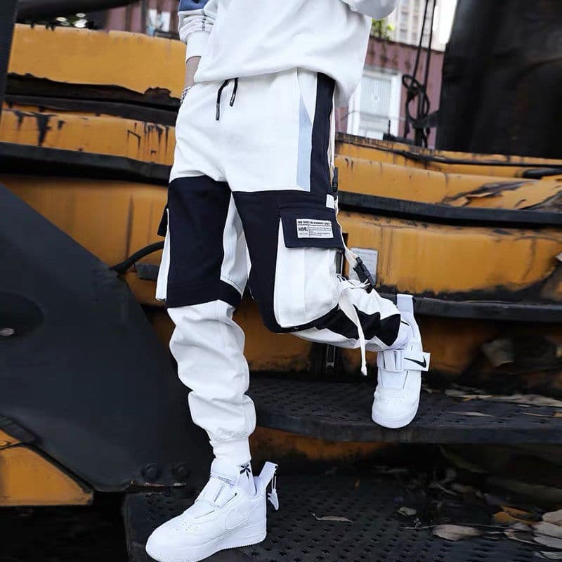 Novo produto outono macacão masculino street Wear Hip-Hop Leggings carga solta calças casuais masculino INS rua na moda