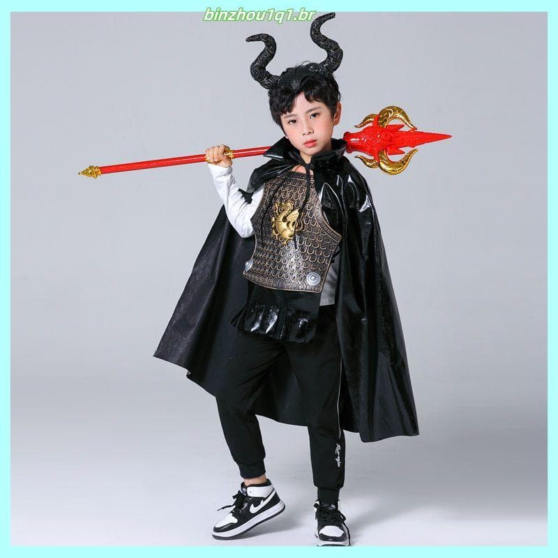 Halloween crianças touro demônio rei roupas viagem para o oeste Role-Playing traje Masquerade cospla y traje