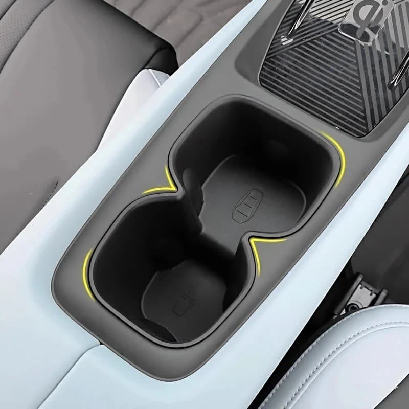 Suporte De Copo De Água Do Carro Caixa De Armazenamento Antiderrapante Fixo Bebidas Para BYD Golfinho Mini (Atto 1) 2024