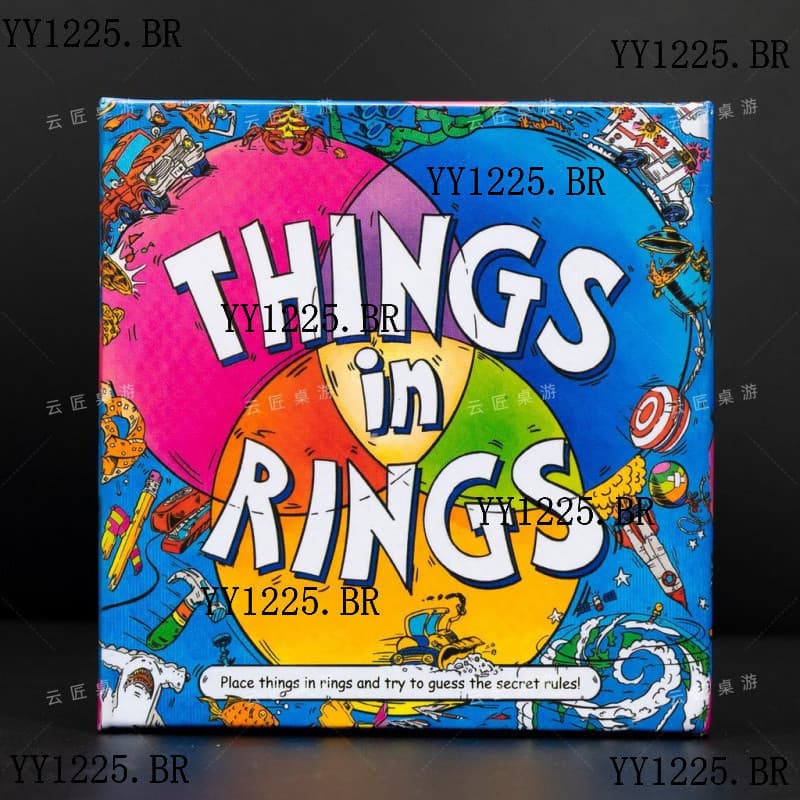 [Jogo 142] Coisas em an茅is Coisas em an茅is Jogo de tabuleiro bil铆ngue Coisas em an茅is 2-6 pessoas Adivinhe palavras Raci