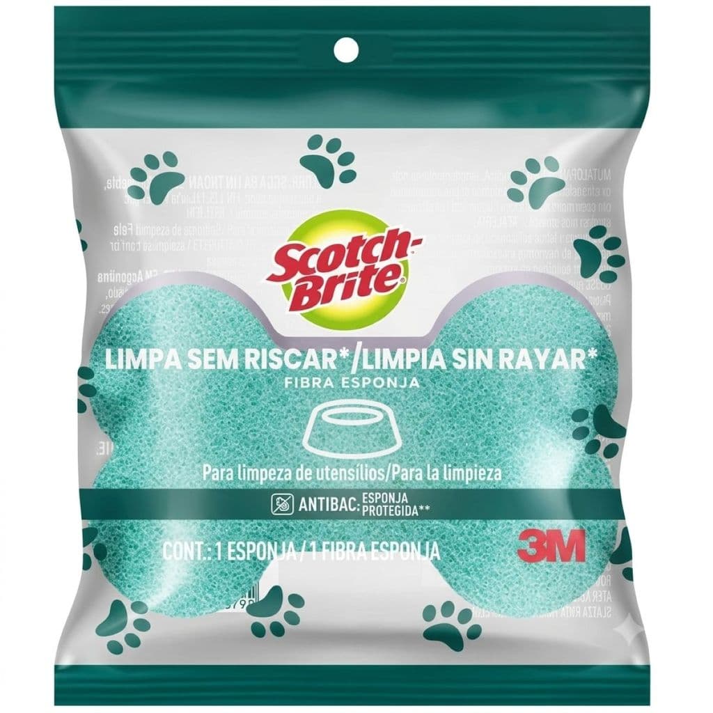 Esponja Fibra Limpa Sem Riscar Pet Scotch-Brite 3M