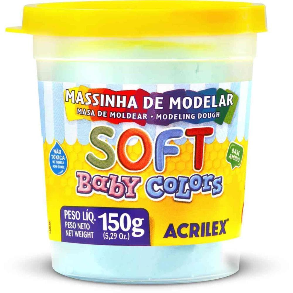 Massa para Modelar SOFT 150G.AZUL Bebe BS Amido