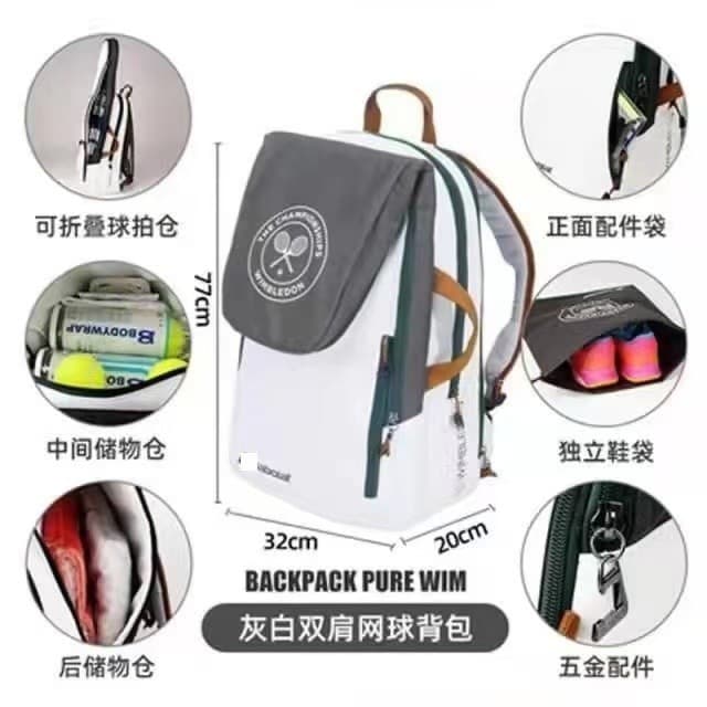Mochila De Tênis Babolat PD/PA/PS 2 Peças Esportivas Dobráveis