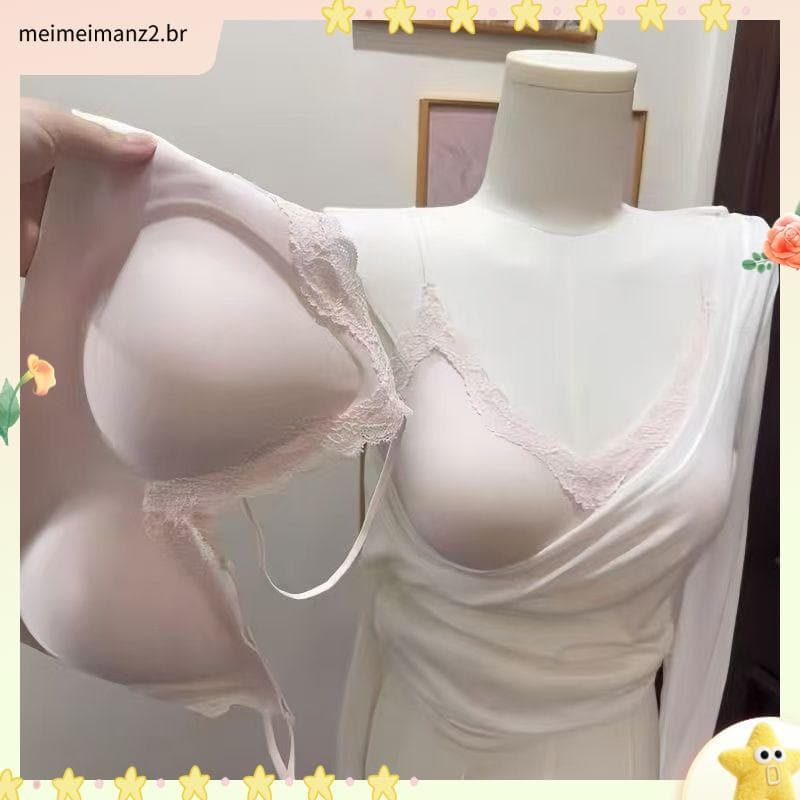 Puro desejo estilo Nude sentir sem costura meninas roupa interior feminina estilo fino seios pequenos olhar grande sem a