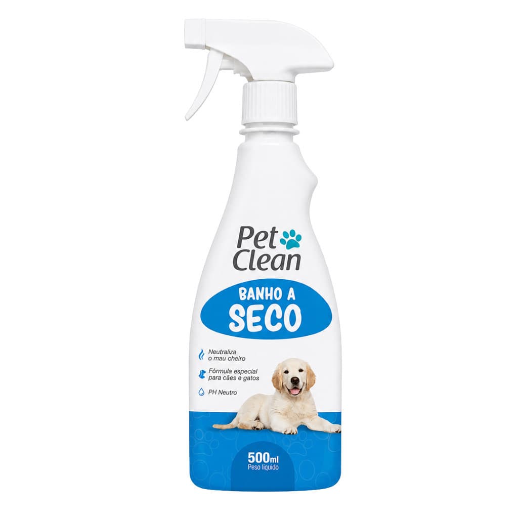 Banho a Seco Pet Clean Spray Neutraliza Mau Odor Pet