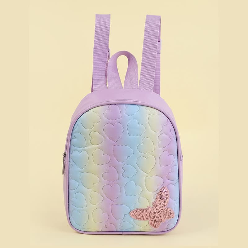 Mochila infantil de borboleta, mochila escolar versátil e fofa para o jardim de infância, mochila leve para viagens casu