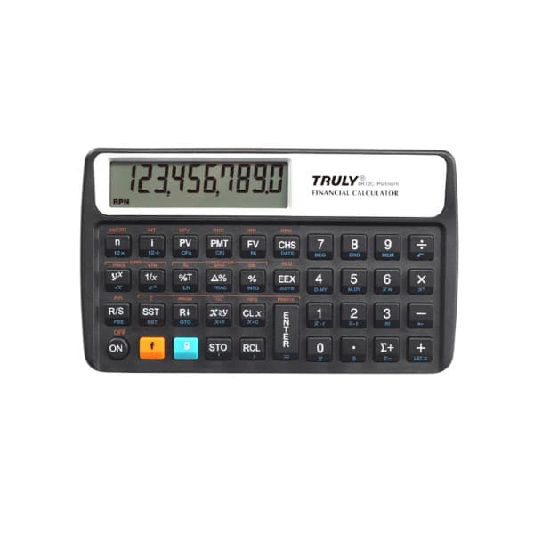Calculadora Financeira RPN ALG PLATINUM TRULY TR12C