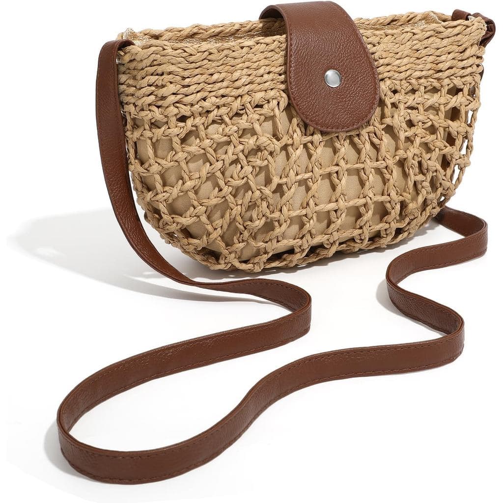 Bolsa de Palha de Praia, Bolsas de Verão para Mulheres, Bolsas Vaion, Bolsas Transversais Tecidas, Bolsa de Ombro de Pal