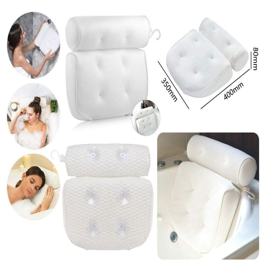 Almofada de Banheira Ergonômica 40x35x8Cm Conforto e Relaxamento para Seu Banho DKL