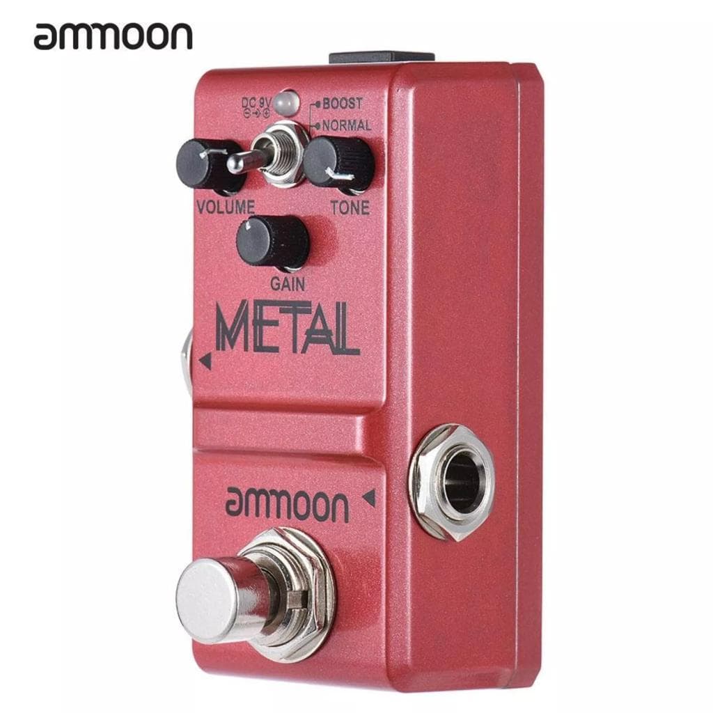 Besttool-BR ammoon Série Nano Pedal de efeito de guitarra distorção de metal pesado True Bypass corpo em liga de