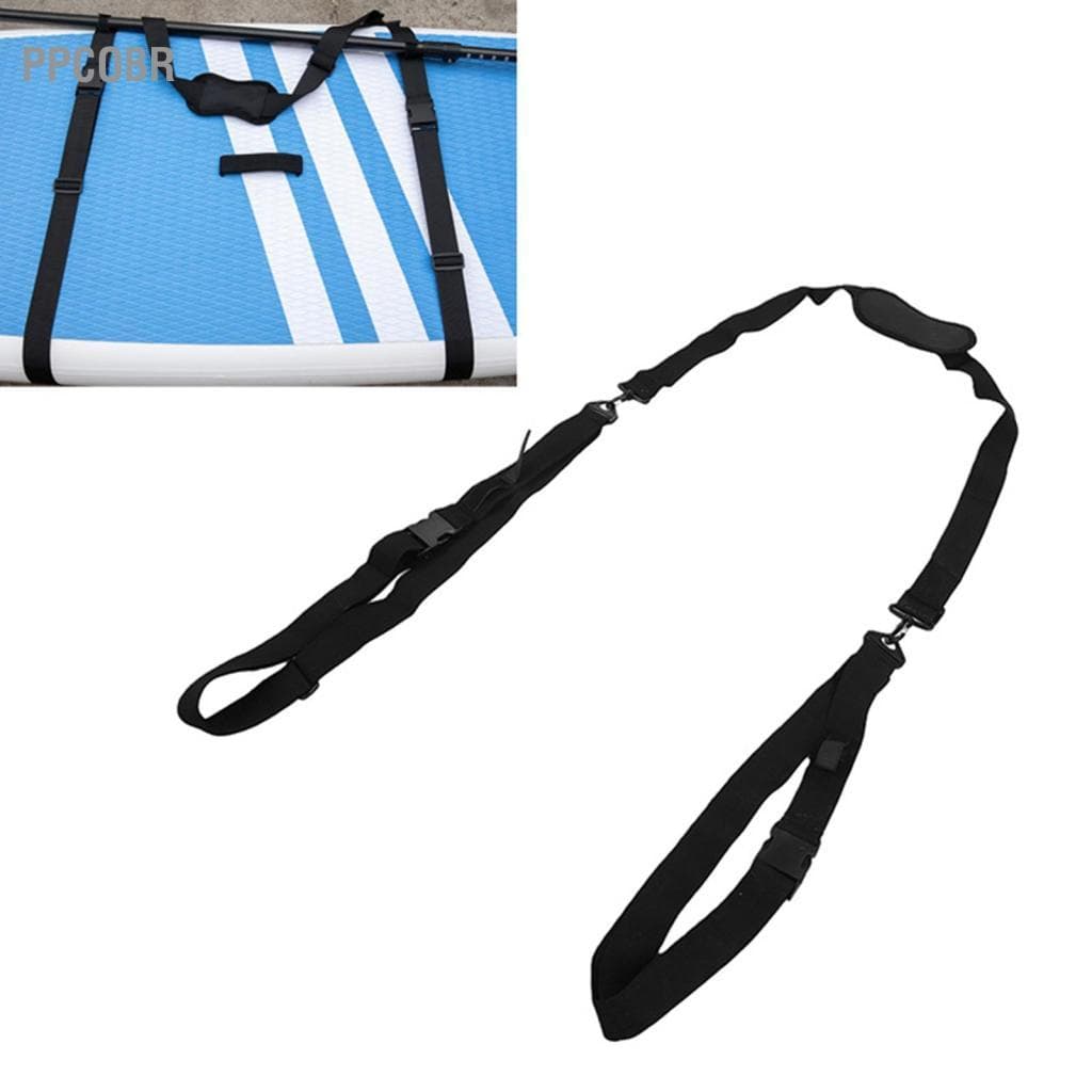 Ppcobr Karlak paddle board alça de transporte ajustável resistente acolchoado estilingue de ombro para aventuras ao ar