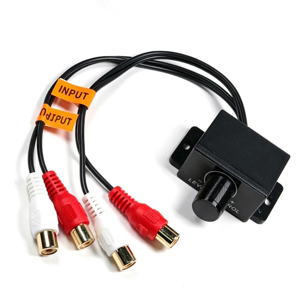 TIK Universal Carro Amplificador De Áudio Estéreo Alto-Falante Baixo Nível RCA Botão Controle Volume Remoto LC-1 Regulad