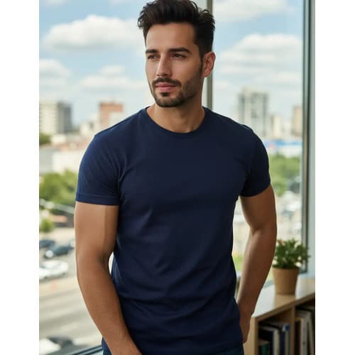 Kit 3 Camisetas Malwee Casual Masculina Algodão Gola Redonda