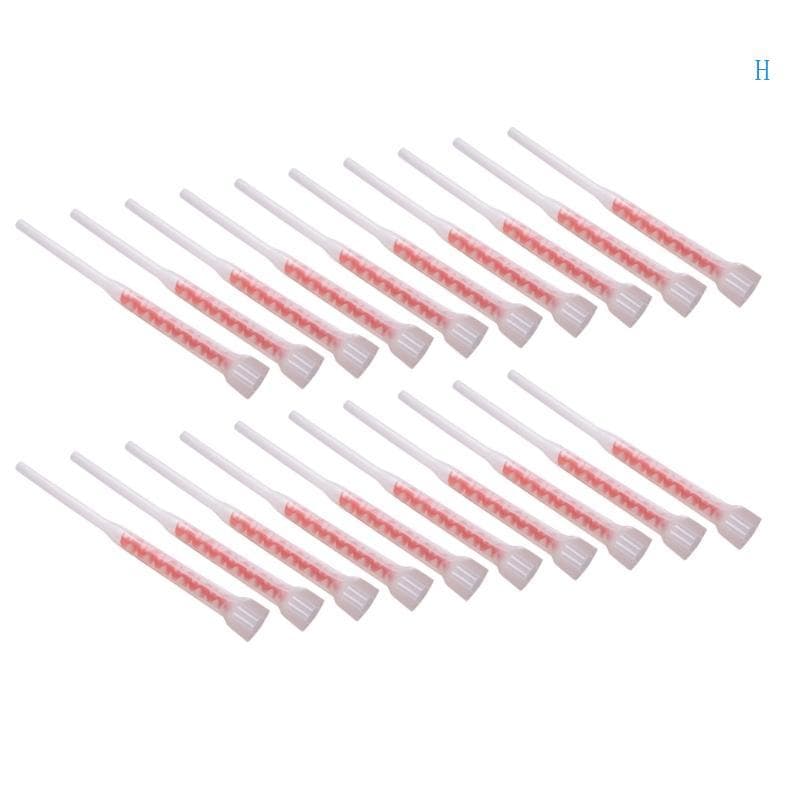 H 20Pcs Redness Misturadores Estáticos Para Mistura Eficiente Aplicações Argamassa Injeções
