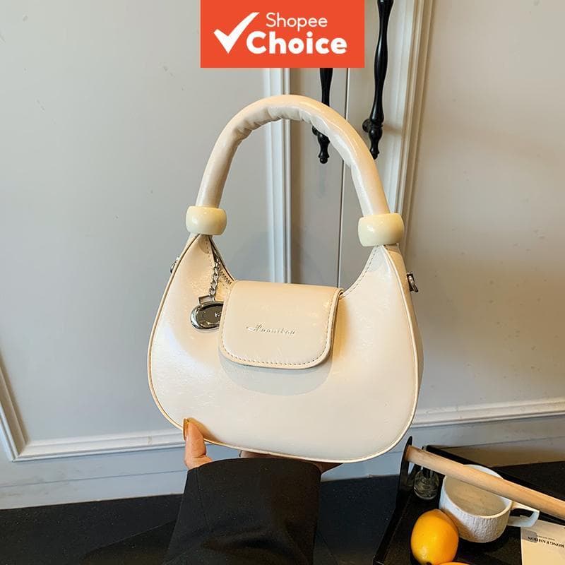 Bolsa Crescente de PU Brilhante | Bolsa Tiracolo com Alça Acolchoada e Relevo de Letras | Bolsa Estilo Menina Doce
