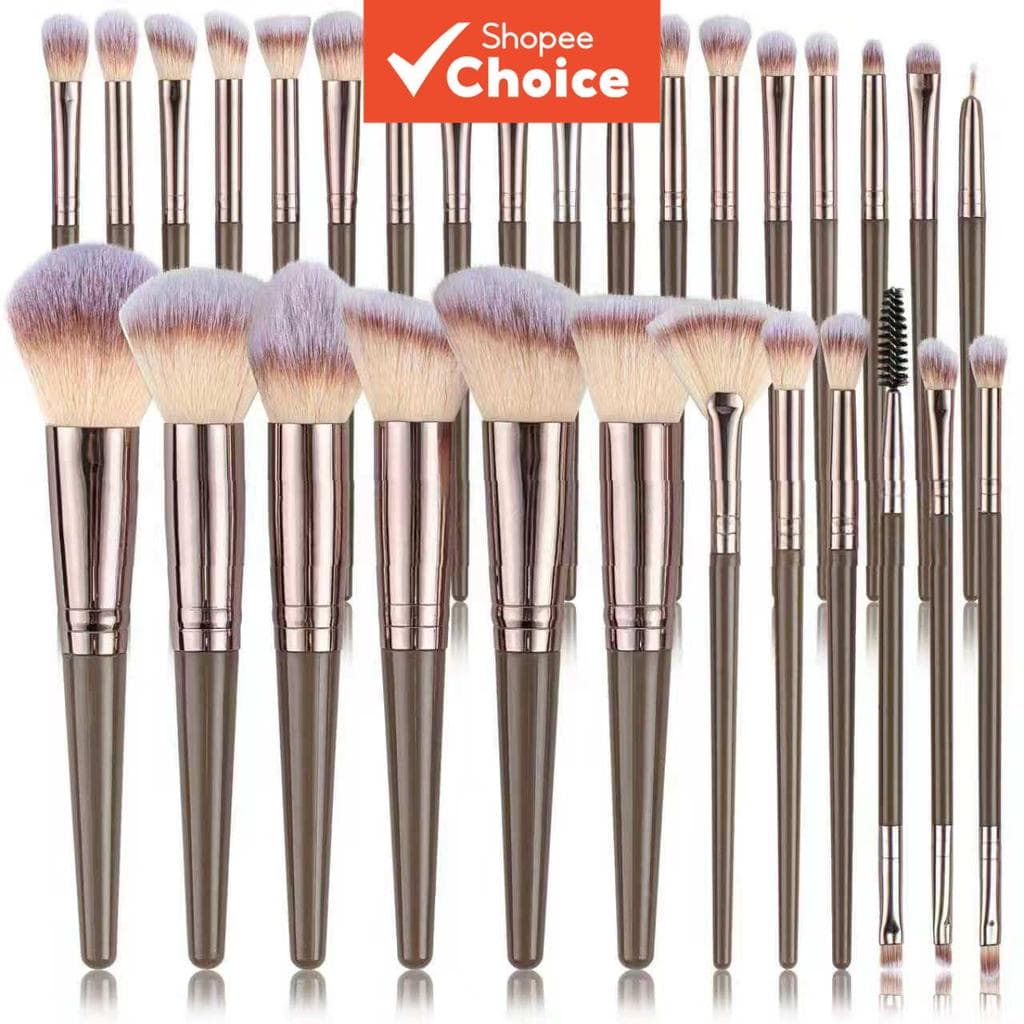 Conjunto Completo De Pincéis De Maquiagem Profissional De 30 Peças Para Base Em Pó , Sombra , Blush E Muito Mais , Perfe