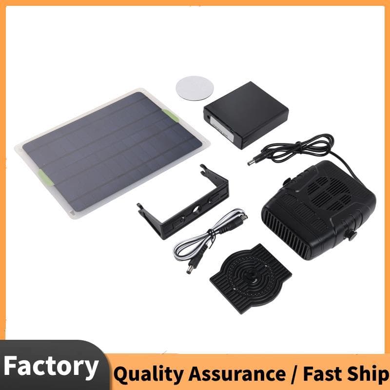 Aquecedor De Painel Solar Portátil 12V 20W Para Acampamento Ao Ar Livre , Carro E Animais De Estimação Aquecimento Efici