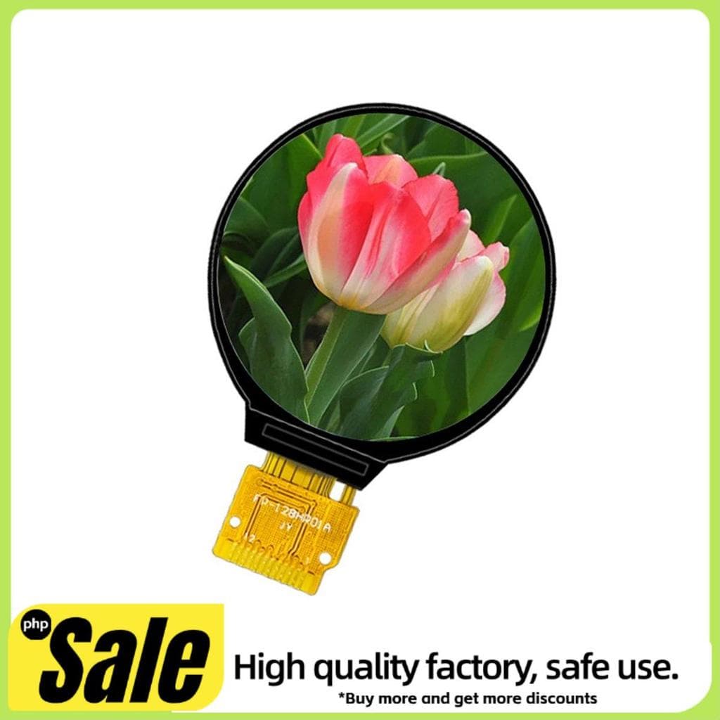 1 Peça 1.28 Polegadas Ips LCD Display Preto PCB HD GC9A01 Driver