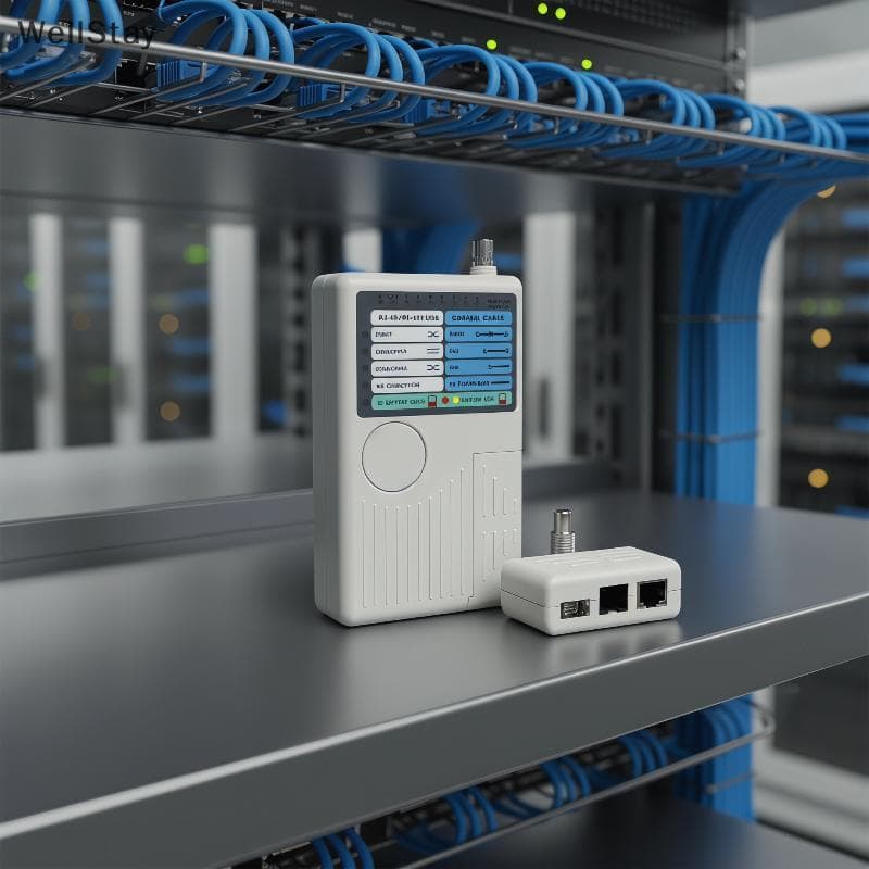 [WellStay] Testador De Cabo De Rede Telefônica Multifuncional 4 Em 1 RJ45/RJ11/USB/BNC LAN Cable Cat5 Cat6 Fio [BR]