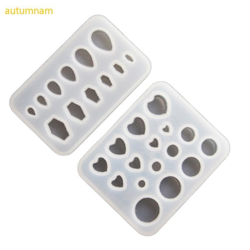 Autumnam 2 Peças Molde Brincos Temáticos Góticos Silicone Anéis Orelha Personalizados Epóxi