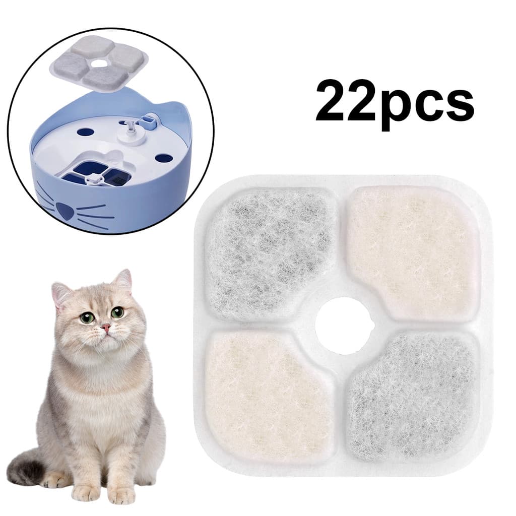 Conjunto De 22 Filtros De Carvão Ativado De Reposição Para Cães E Gatos , Substituídos Dispensador De Fonte De Água PIXI