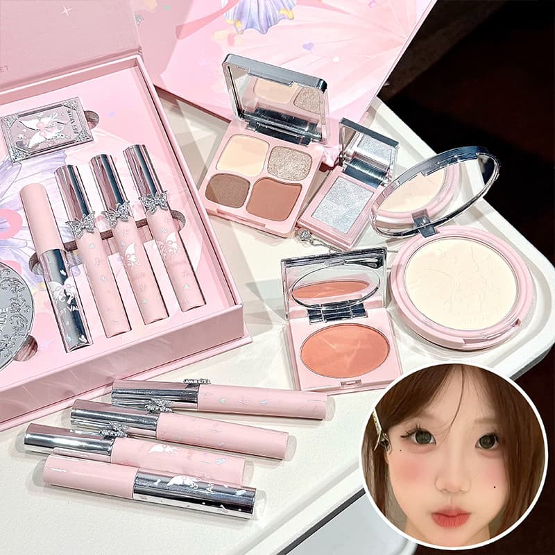 Valor De Arte Conjunto De Maquiagem Facial Completo Fairy Dream , Estilo Kawaii Fantasia De Asa Rosa , Presente Romântic