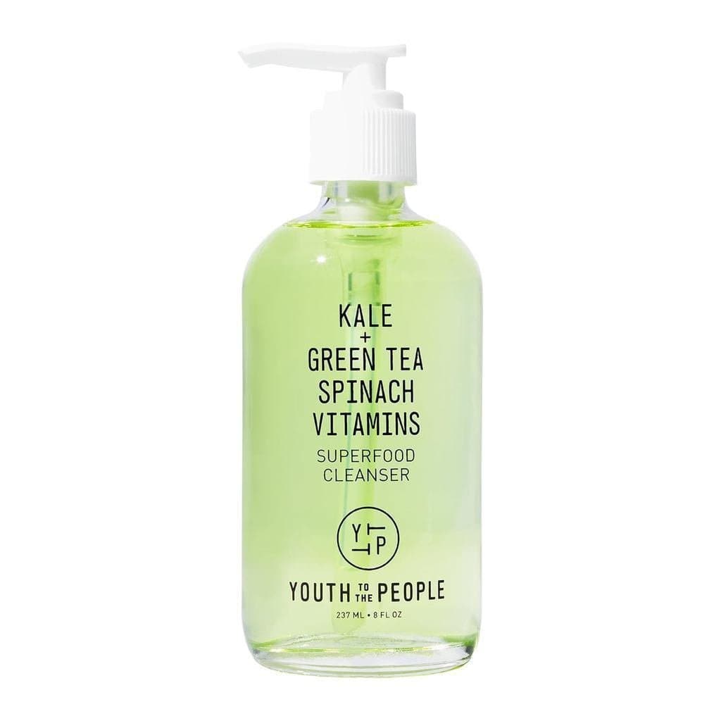 YouthToThePeopleSuperfoodFacialCleanser-Kale+GreenTeaDailyFaceWash, Removedor de Maquiagem Suave, com antioxidantes para