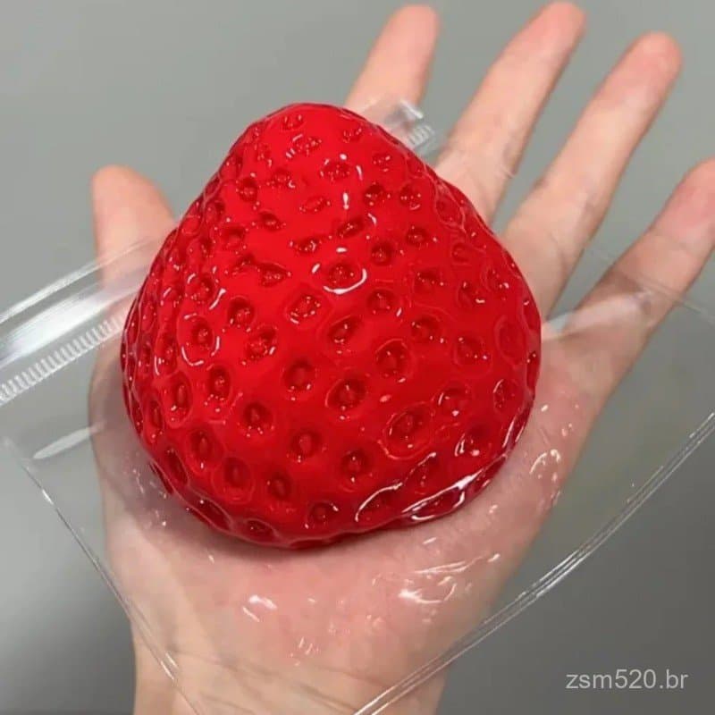 Strawberry Taba Squishy Fidget Toy-Brinquedo De Alívio De Estresse De Recuperação Lenta Para Crianças , Adultos , Lembra